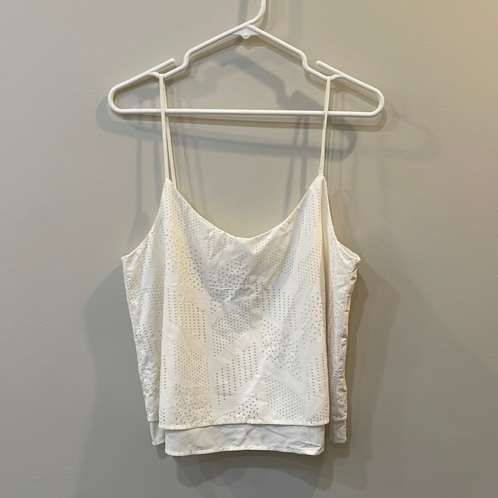 Athleta perforated blouse